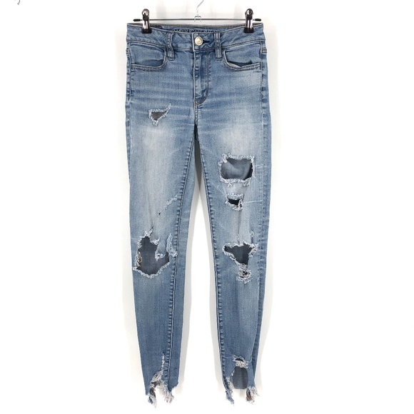 American Eagle Outfitters Denim - American Eagle Haigh waist distressed jeggings 00